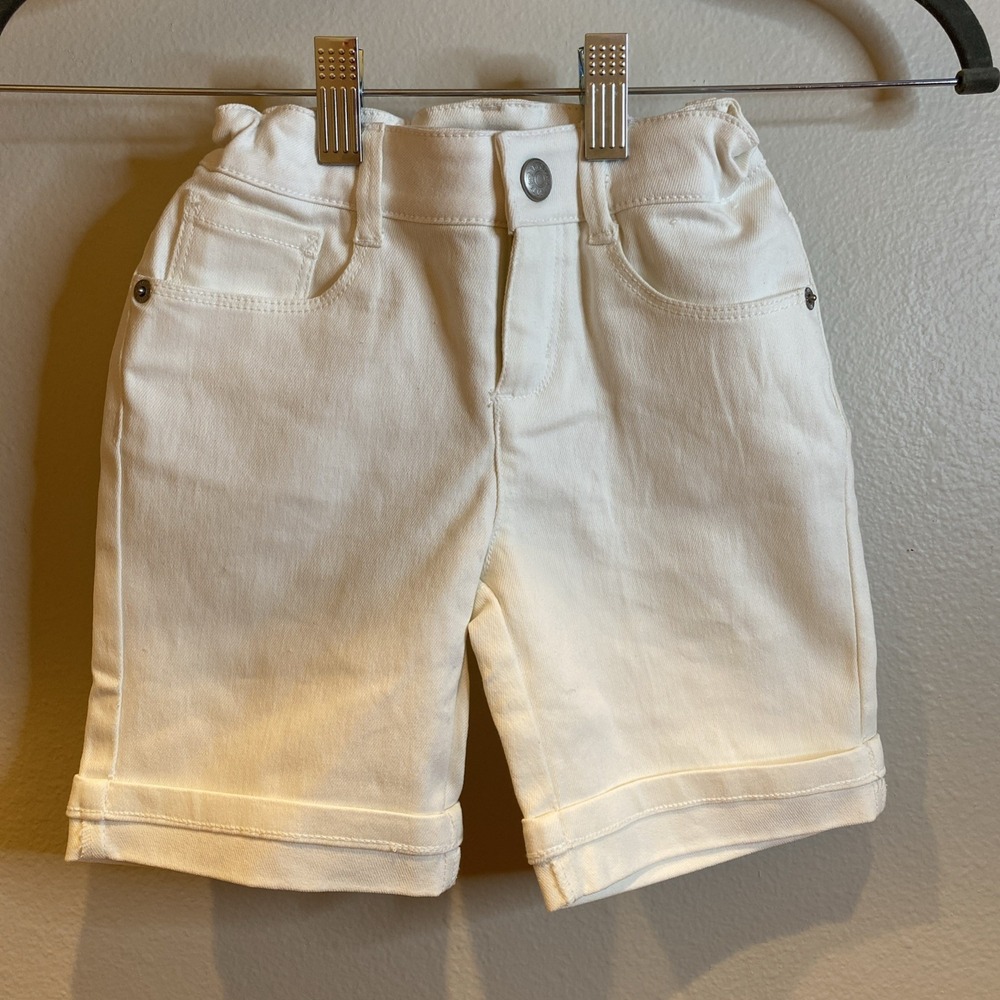 Gymboree Girls White Denim Bermuda Short Size 6 NWOT 2017 Tag